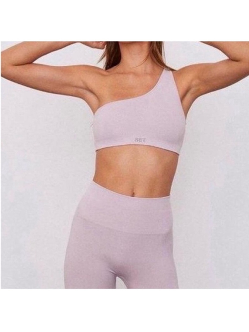 SET ACTIVE-Matching Set-Luxform Leggings & One Shoulder Sports Bra. MINT COND.
